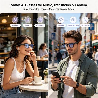 【Smart AI glasses and Led Cap】 that hear, understand, and respond — hands-free, always on